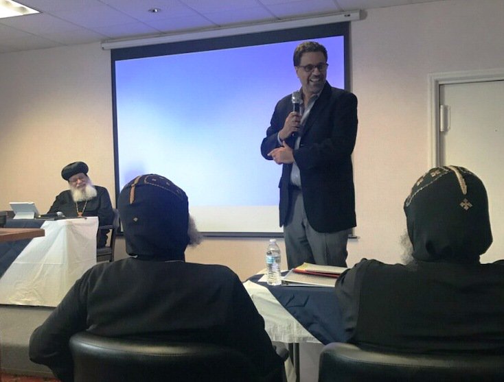 GlobalCopticDay's tweet image. ANOTHER PIC...
Speaking at the Southern U.S. Diocese and the L.A. Diocese Coptic Orthodox priests' conference at St. Stephen's Retreat Center.
Date: Wednesday, Feb. 27, 2019
Attendance: 8 bishops and 100+ priests
#globalcopticday