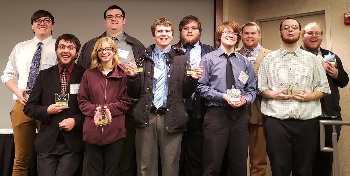 NCK_Tech_IT's tweet photo. A little late we know, but here are our state champions at @KSBPA competition!

#competition #winners #win #collegelife #college #kansas #wichita #surprise https://t.co/TmkJnzmxHx