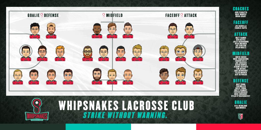 The <a href="/PLLWhipsnakes/">Maryland Whipsnakes</a> lineup 🐍

Strike Without Warning.