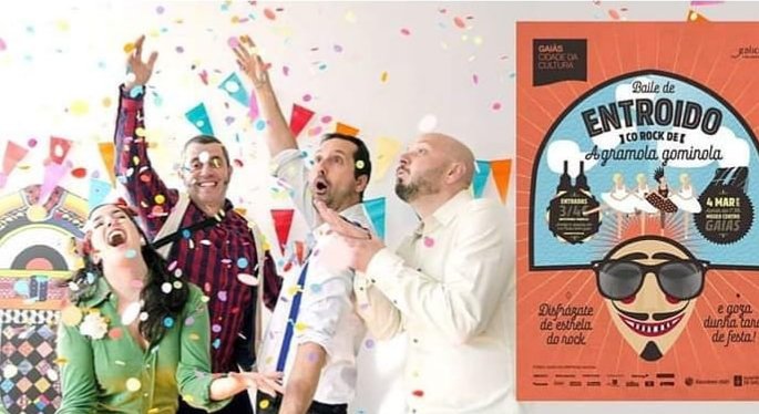 CidadedaCultura's tweet photo. Dálle unha volta roqueira ao teu impresionante traxe de #peliqueiro, #choqueiro, #cigarrón ou #pantalla e ven hoxe á @CidadedaCultura ao #BailedeEntroido🎭 co #rock da @AGramolaGominol 🤘Unha tarde de troula para gozar en familia https://t.co/UiibHx1nmv https://t.co/nGNyWGSPET