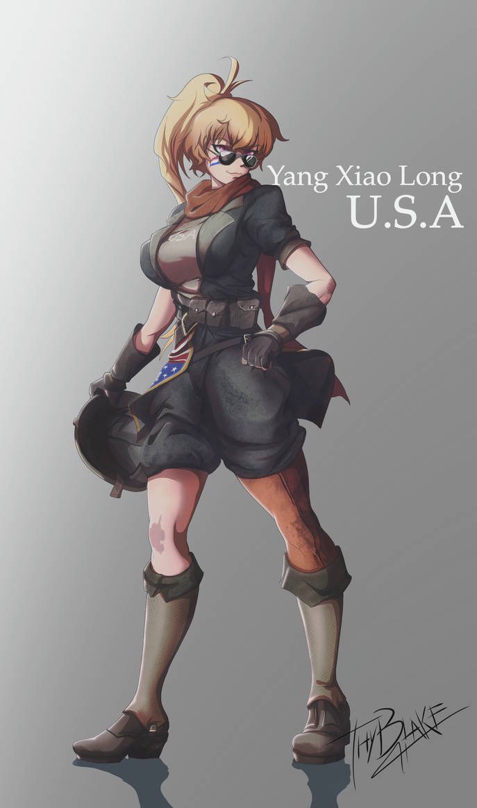 Ruby Rose of His Majesty's armed forces

Weiss Schnee the winter Baroness and one of Stalin's finest soldiers

Blake Belladonna, Admiral of the French naval forces

Yang Xiao Long, the feisty firecracker of the USA

#WorldWarTWBY