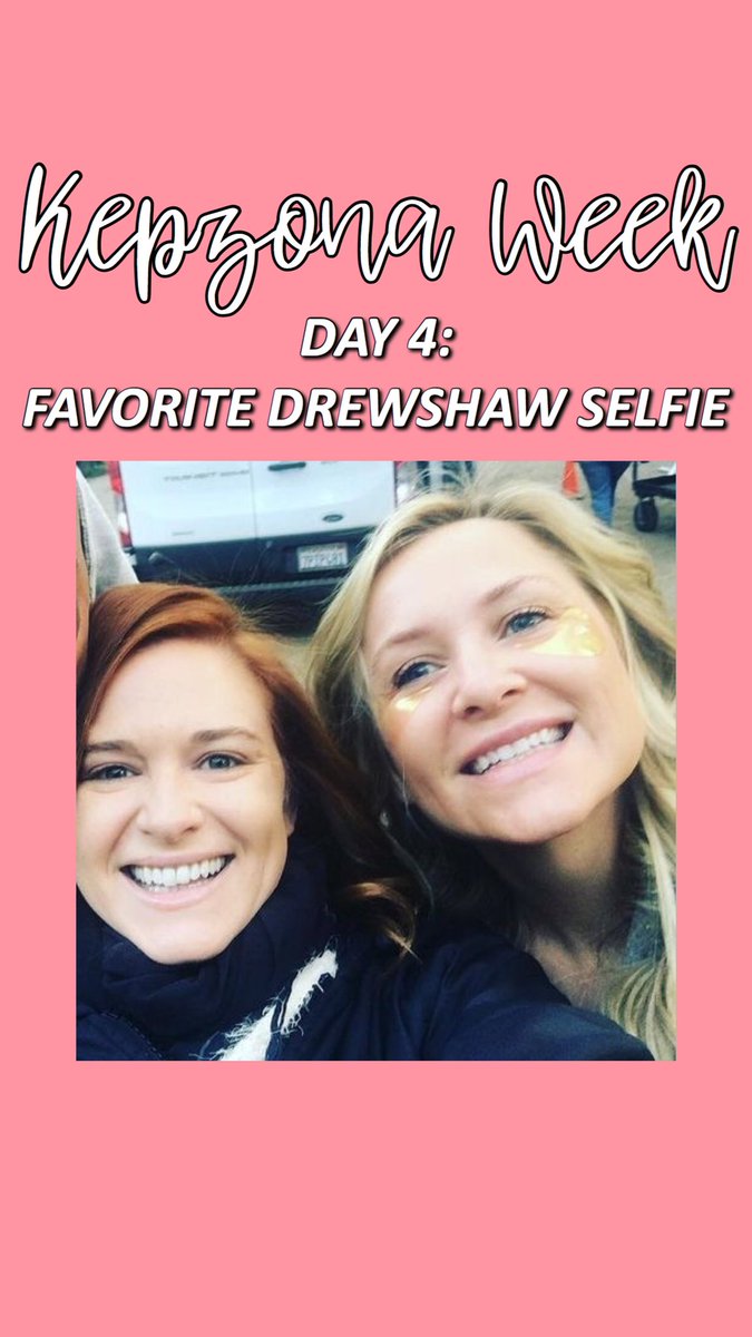 unofficialAKP's tweet photo. DAY 4β Favorite Drewshaw Selfieπ
#KepzonaWeek #UnitedForKepzona
@sarahdrew @JessicaCapshaw https://t.co/VBqgQoUyHI