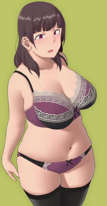 こういう体系のお姉さんがすきという絵です 