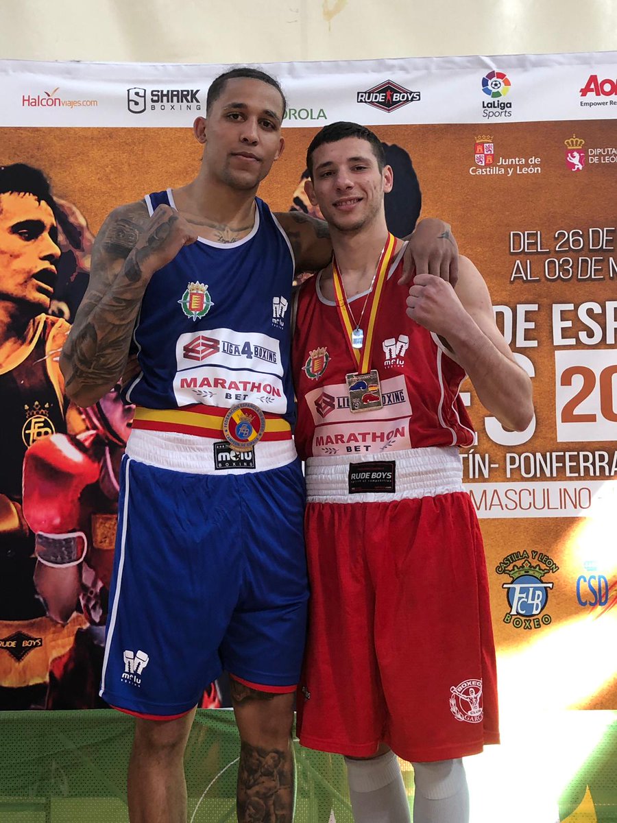 NNGGPtoStaMaria's tweet photo. ENHORABUENA !!
🔵Alejandro Camacho nuevamente campeón de España 🥊👊
Y el portuense Jaime Romero medalla de plata en el campeonato de España de clubs  🥈🇪🇸

#Boxeo #España #VIVAELPUERTO #PorElPuertoJoven 

@populareselPto @Jesus_Garay11 @GermanBeardo @JavierBelloGonz @nnggcadiz https://t.co/l1ok3TyvxU