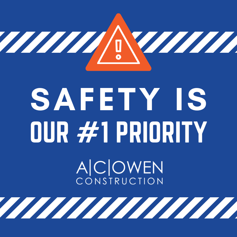 acowenconstruct's tweet photo. Construction job sites are hazardous. ACO works with a third party safety consultant and has a comprehensive safety program to ensure everyone's safety. ACO is very proud of our safety record. We have had ZERO incidents to date. https://t.co/CWFOVULZAa