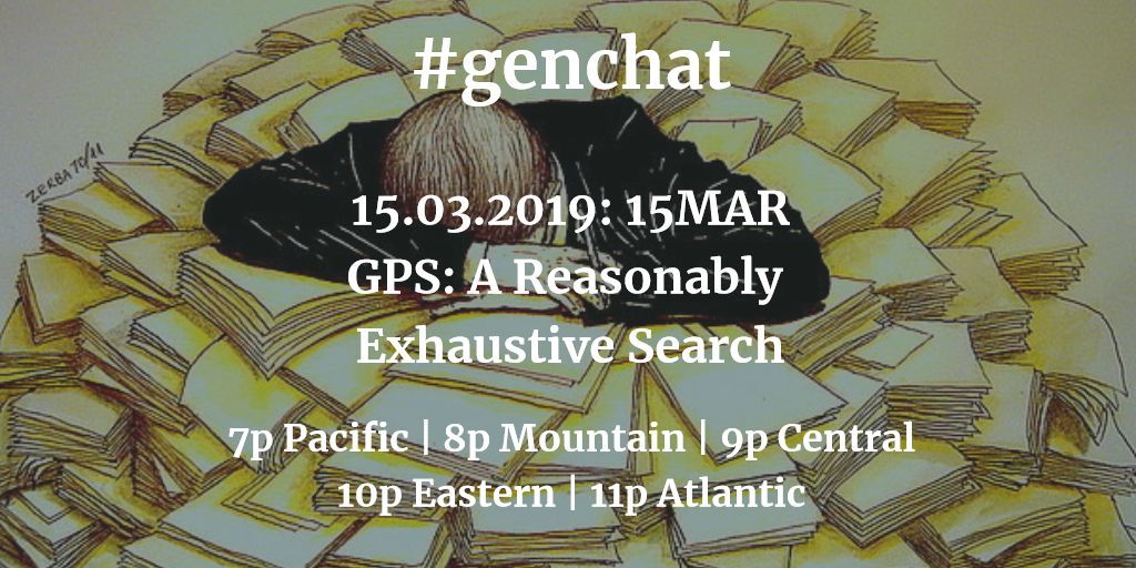 leprchaunrabbit's tweet photo. #genchat When next we meet:
GPS: A Reasonably Exhaustive Search
#genealogy #RoosTech https://t.co/6so8NjX4nt