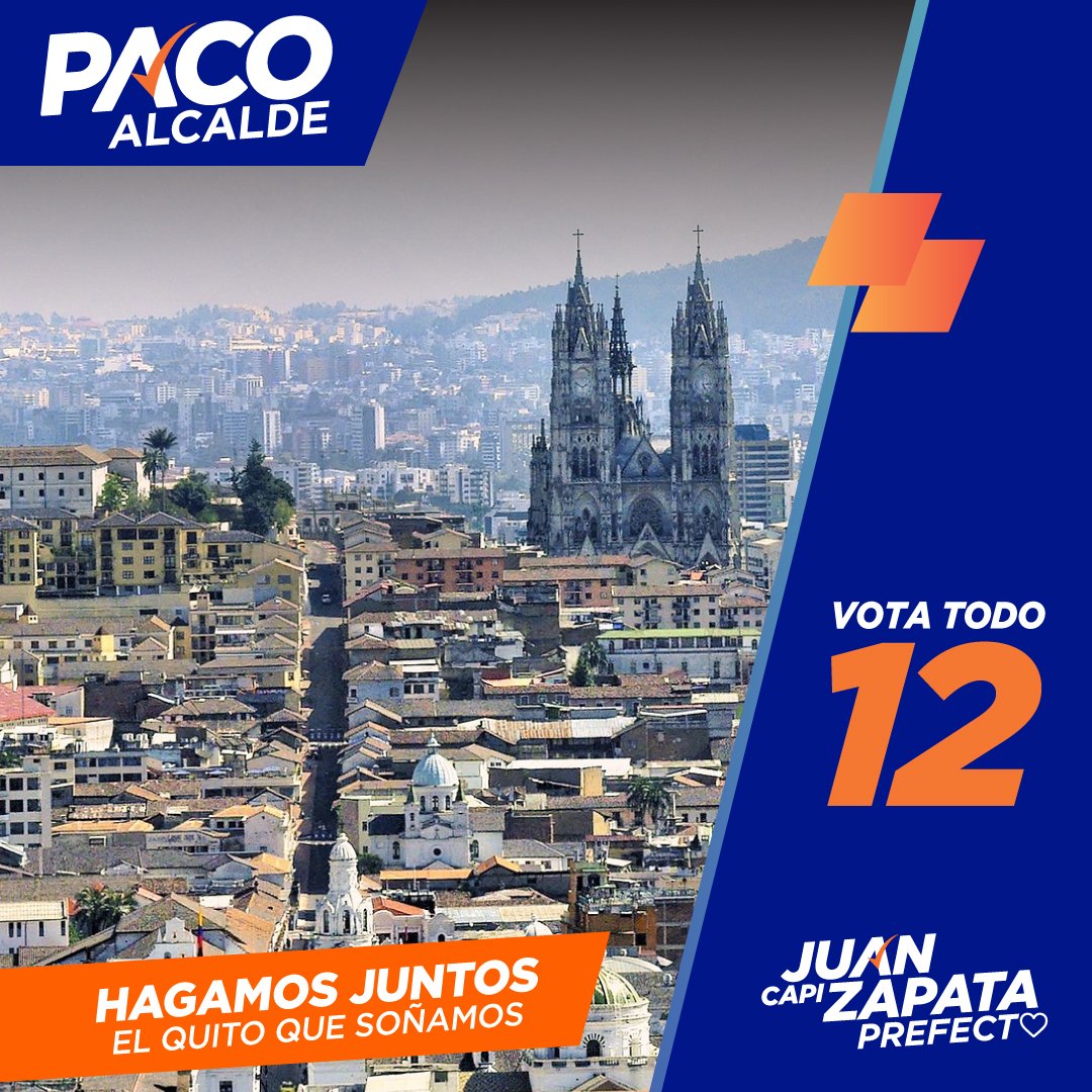 ID12Ecuador's tweet photo. Vamos a valorizar los barrios sus entornos, mejorar la calidad de vida de sus habitantes, promocionarlos
como elementos de identidad y de promoción turística, nuestro patrimonio es:
✅ Histórico
✅ Arquitectónico
✅ Arqueológico
✅ Cultural
 #ElQuitoQueSoñamos #VotaTodo12 https://t.co/BkzuZUlrda