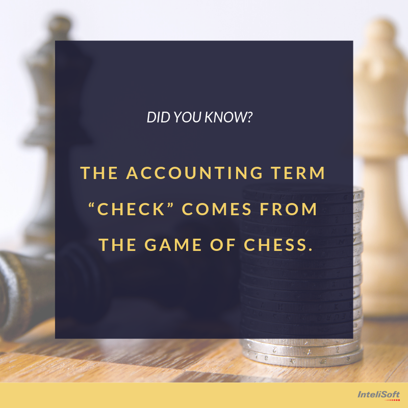 IntelisoftCY's tweet photo. Did you know? The accounting term "check" comes from the game of chess!

#fact #factofthemonth #didyouknow #accounting #finance #cyprus #business #cyprusbusiness #accountancy #financial #software #accountingsoftware https://t.co/GFHXMKTePY
