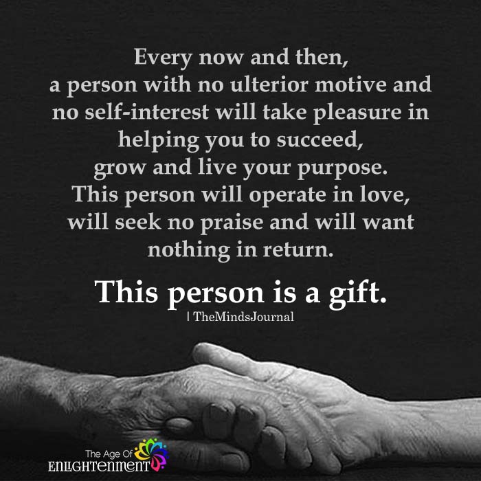 Every Now And Then, A Person With No ...
themindsjournal.com/every-now-and-…
#Gift #Grow #LiveYourPurpose #OperateInLove #SeekNoPraise #Succeed