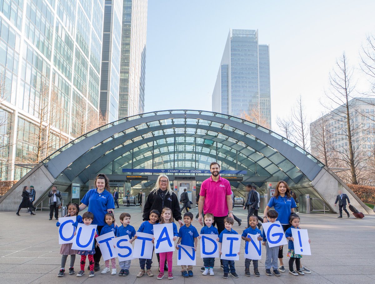 BHFamAtWork's tweet photo. Congratulations to our Bright Horizons Bank Street Day Nursery and Preschool and Bright Horizons Canada Square Day Nursery and Preschool nurseries on #CanaryWharf who have both been rated as 'Outstanding' by Ofsted #BrightHorizons #Ofsted https://t.co/D9EKPksSVY @CanaryWharfGrp https://t.co/tkYCh6LApP
