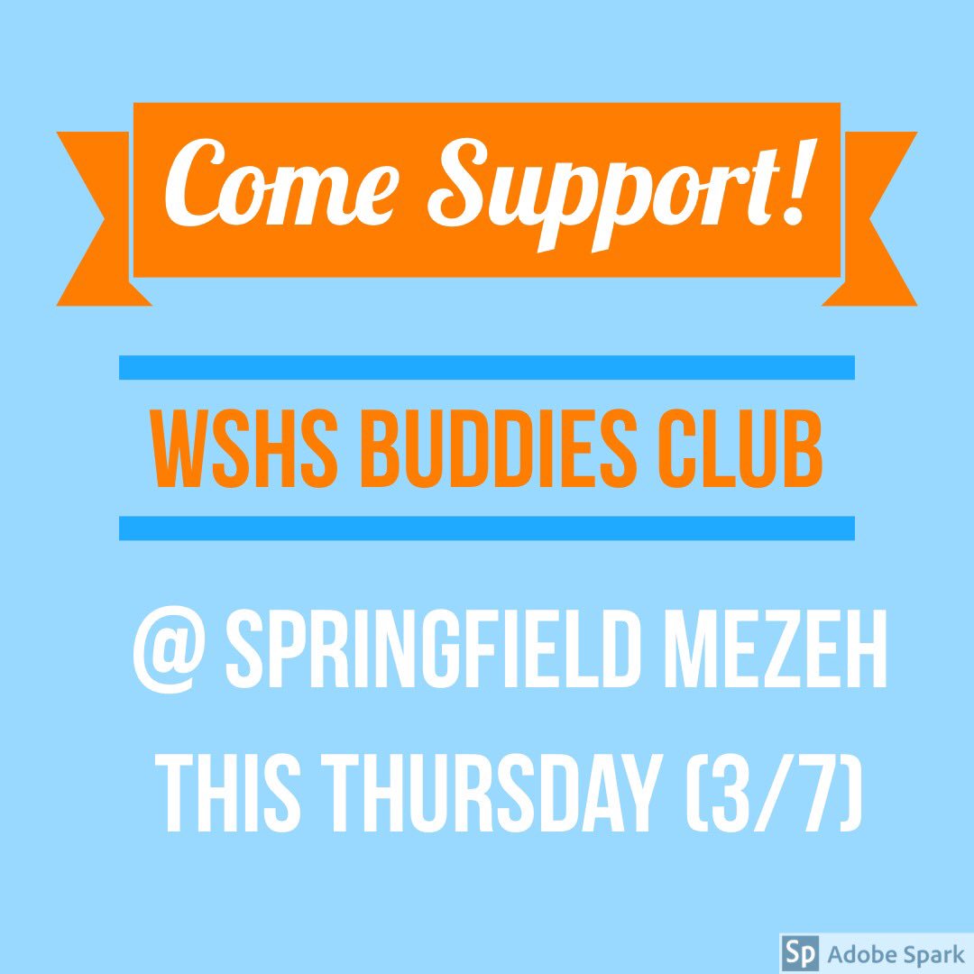 WSBuddiesClub's tweet photo. Help fundraise for Buddies Prom this Thursday at Mezeh!! https://t.co/XEZHf5qEdP