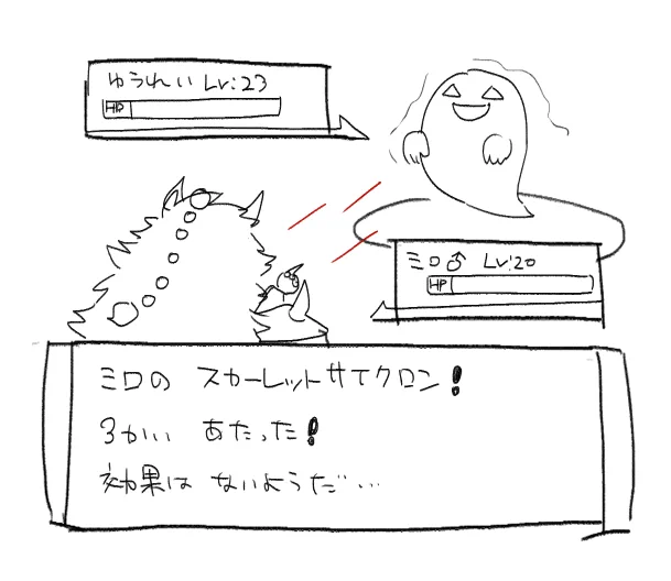 想像上のスカーレットサイクロンしてるミロ=＾・ω・＾= 