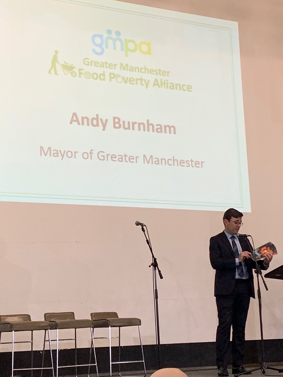 DTeamSalfordCVS's tweet photo. Great that Greater Manchester has Food Poverty Action Plan. Good to hear Andy Burnham is committed to make this plan a reality. At Salford CVS we know the Salford VCSE Sector is already working hard to address this pressing issue. #GMFoodPovertyActionPlan #salford #socent https://t.co/hHrihqoU5e