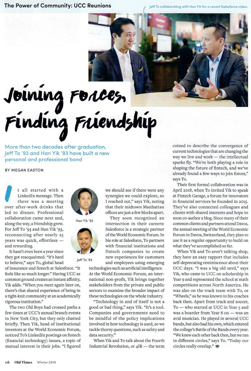 jeffkto's tweet photo. Han Yik from World Economic Forum and I were nerds in UCC's class of '93. Our paths have crossed again 25 years later, finding a common passion in #fintech. 
https://t.co/DNS0ftcB3y https://t.co/mh3fUiOx7Z