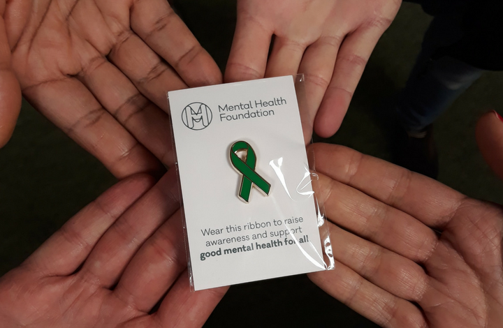 mentalhealth's tweet photo. The green ribbon is the international symbol for mental health awareness. All proceeds fund our life-changing work as a UK charity dedicated to mental health. Join the movement now:
 https://t.co/pjWmpBWwdo https://t.co/1Eyp0svUKr