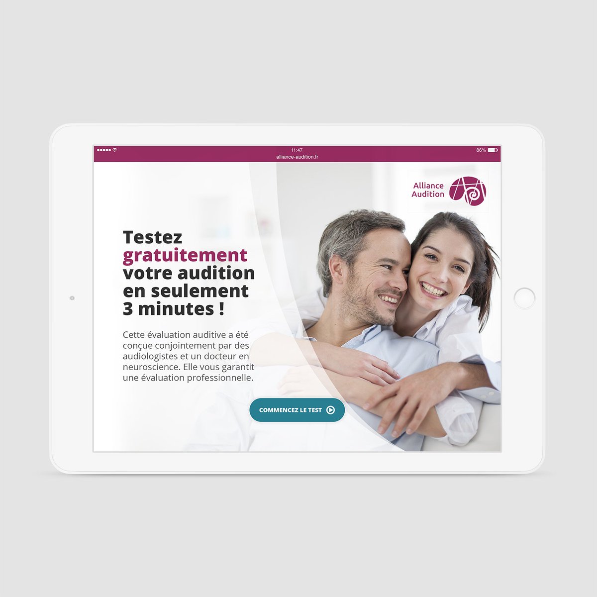 studiogazoline's tweet photo. Découvrez la nouvelle réalisation made by Studio Gazoline !
Une application de test auditif entièrement travaillé pour Alliance Audition...
https://t.co/JGQnYaHE7l

#application #ergonomie #design https://t.co/Cbcs7y8khY