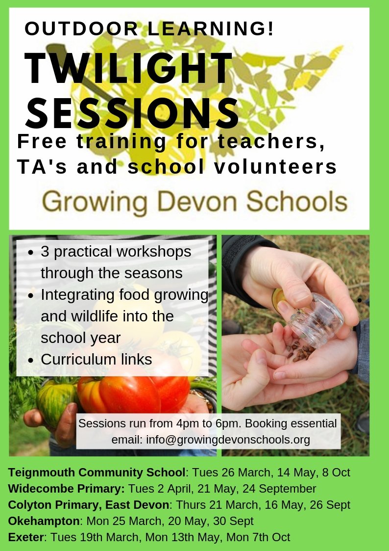 GrowingDevonSch's tweet image. Seeds are sprouting, daffodils are blooming... it's time to get growing in your school garden. Join Growing Devon Schools at FREE training days to share ideas  to get children outside and enjoying the satisfaction and skills benefits of growing their own food. #IWillForNature