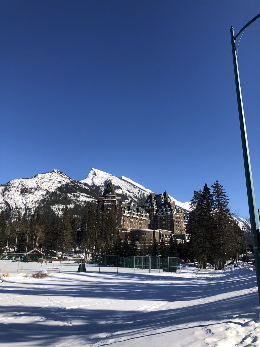 Banff Canada.  Amazing. And our smoke alarms went off at our house this am and our housesitter has no sense of smell.  All is good.  We are in snow and there’s no fire. Just Murphy’s Law.