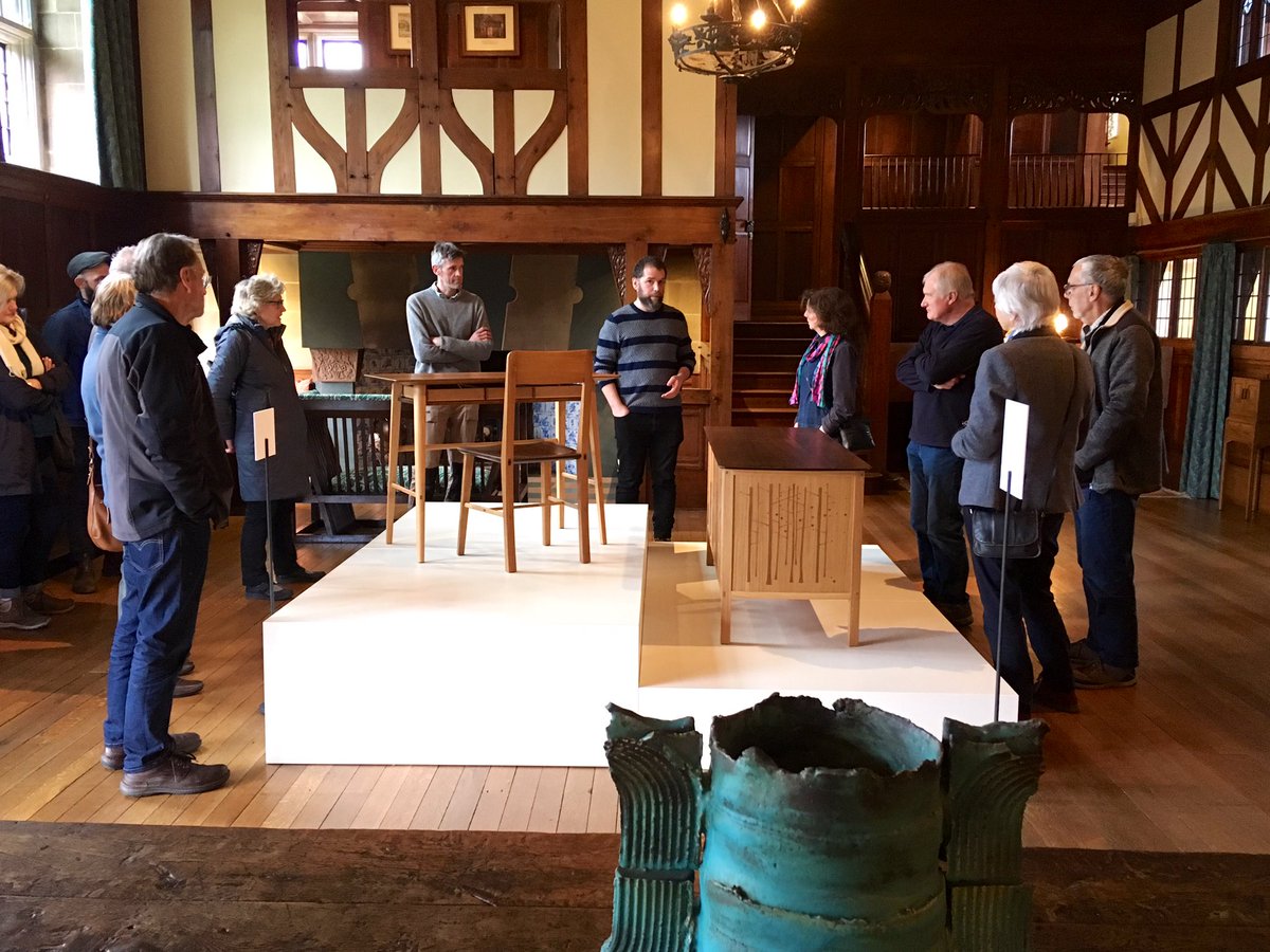 lakelandarts's tweet photo. Great response at #Blackwell to our first Monday Meet The Maker event with cabinet makers from  @RuslandMovement.  The next one takes place 1 April. Talk is free with entry to house: https://t.co/324IXbcia2 https://t.co/35oorPyOUS