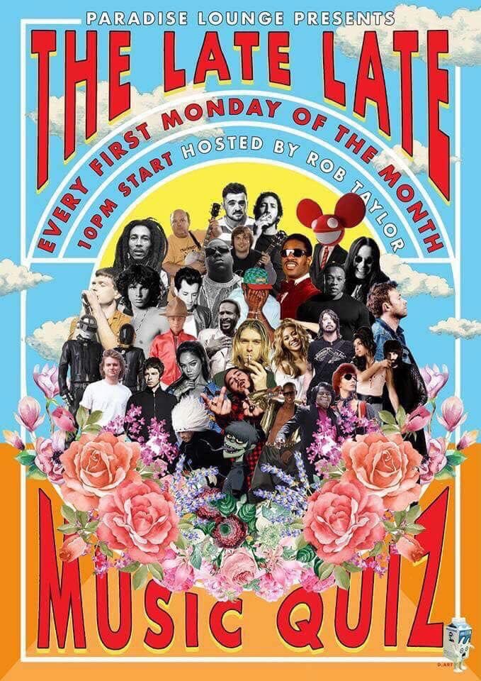ParadiseLich's tweet photo. The late late music quiz. Chances to win free drinks and rediscover songs you forgot existed. Starts at 10pm. https://t.co/jK0w8RizBa
