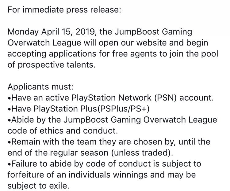 JumpBoostOWL's tweet image. April 15th...