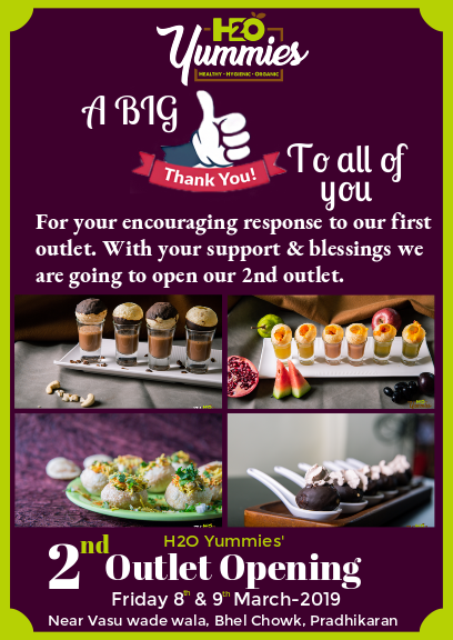 H2oYummies's tweet photo. Dear customers, it is your continued encouragement and trust in us which has filled us with the confidence to give you the good news that we are going to open our second outlet soon. 
Please keep visiting us. Keep spreading the love &amp; post on your FB, &amp; Insta channels! #foodie https://t.co/qYukmnIMBe