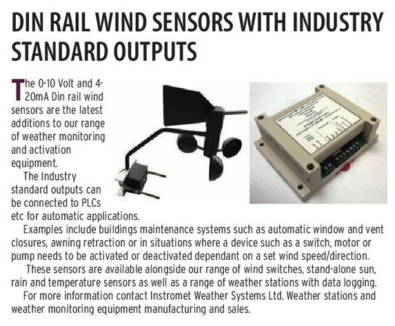 Instromet's tweet image. Our advertorial is now in Feb's Instrumentation Monthly #windsensor #sensors #weathersensor #weathermonitoring #buildingcontrolsystems #buildingautomation #bems #intelligentbuildings #greenbuildings #hvac #Gbmfg #ukmfg #technology #engineeringuk  #WidgetOfTheWeek #manufacturingUK