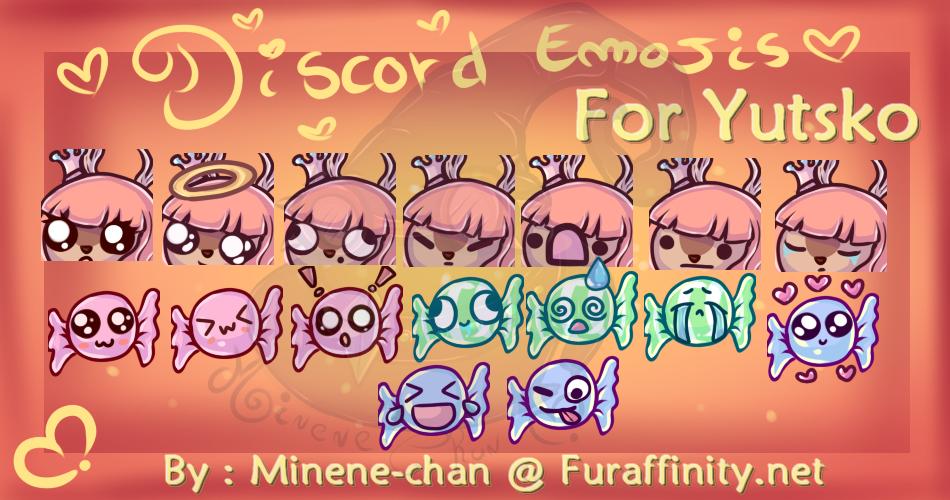 Kokolat_Spark's tweet photo. Discord emojis for my friend @Mlle_Yutsko  ♥ #art  #dessin #Discord #Emojis  #emotes #kawaii #digitalart #furry https://t.co/eUoKyqtjK8