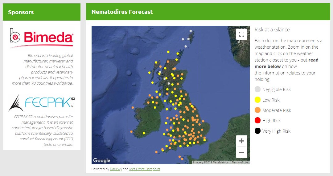 **SCOPS** post
The #SCOPS Nematodirus Forecast is now LIVE! And the risk to lambs is going to be much earlier this year than last, so take care and use the advice on offer.