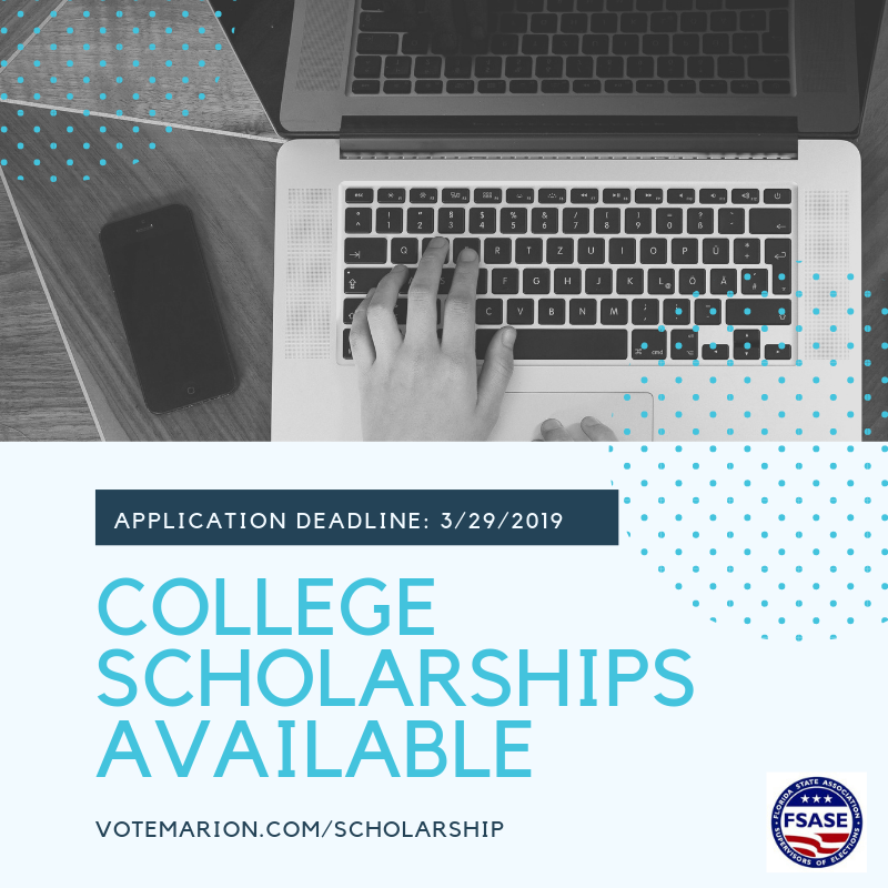 VoteMarion's tweet photo. Three $1,200 College Scholarships are available to qualified students offered by the Florida State Association of Supervisors of Elections (FSASE). The application deadline is approaching quickly! Apply today at https://t.co/2rNcvC8kRH.
#Scholarship #College #VoteMarion #FSASE https://t.co/R9dI5IHPyE