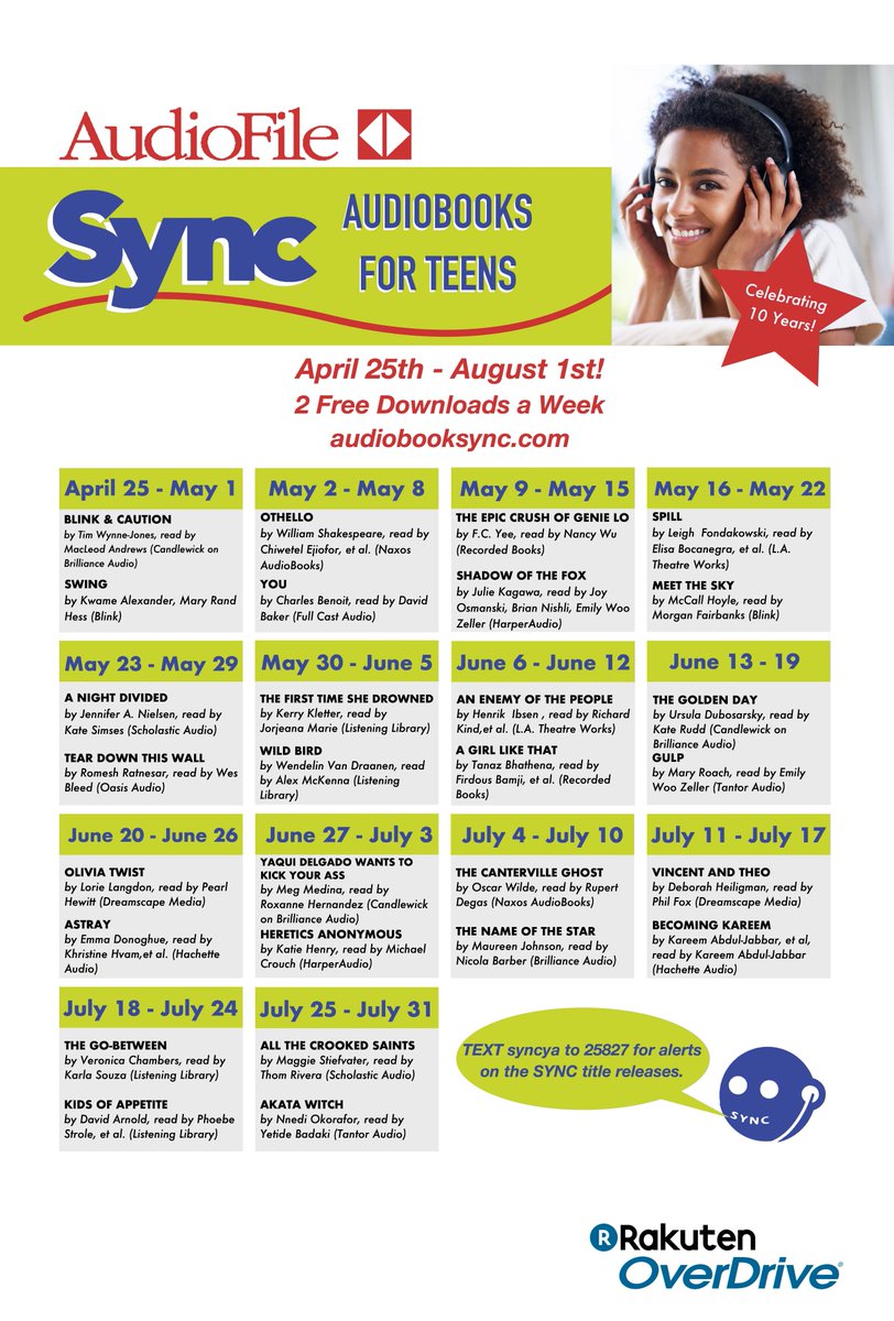HC_Library's tweet photo. How exciting is this, HC? Free audiobooks for teens all summer long! #HCReads @HCHSXC @henryclaytrack @HenryClaySpirit @clay_lacrosse @HCvolleyball @HCHSDevilsFB @HCHS_Athletics @HCHSbaseball19 @HenryClayBB @HenryClayYClub @henryclayband @HenryClaySoccer https://t.co/MHcHGGJOS3