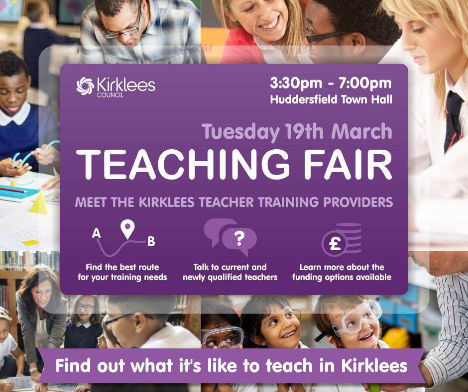 Interested in a career in teaching? 
We have some wonderful schools in our hub #batley #birstall

Please share, tell and RT!