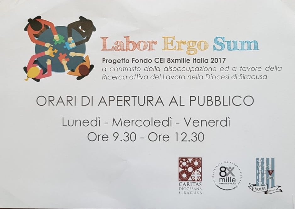 caritassr's tweet photo. Inaugurato stamattina lo Sportello #Lavoro presso i locali #Caritas di Ronco Capobianco n.5, nato nell’ambito del nostro progetto Fondo CEI #8xmille Italia; esso sarà aperto al pubblicotutti i Lunedì, Mercoledì e Venerdì, dalle ore 09:30 alle ore 12:30 #LaborErgoSum https://t.co/Ry7jO2PRpQ