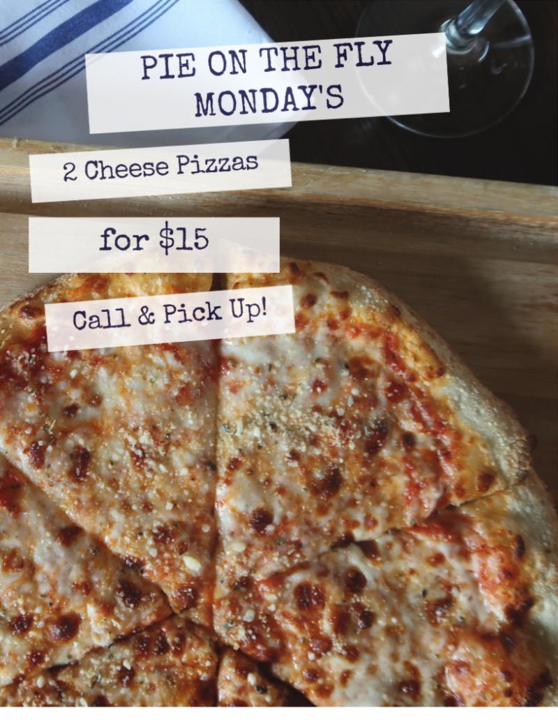 Our Monday Night Take-Out Special: $15 for Two Cheese Pizza's. Call &amp; Pickup! #mondaytakeoutspecial #pizza #marrellorestaurants conta.cc/2Etd8Ie