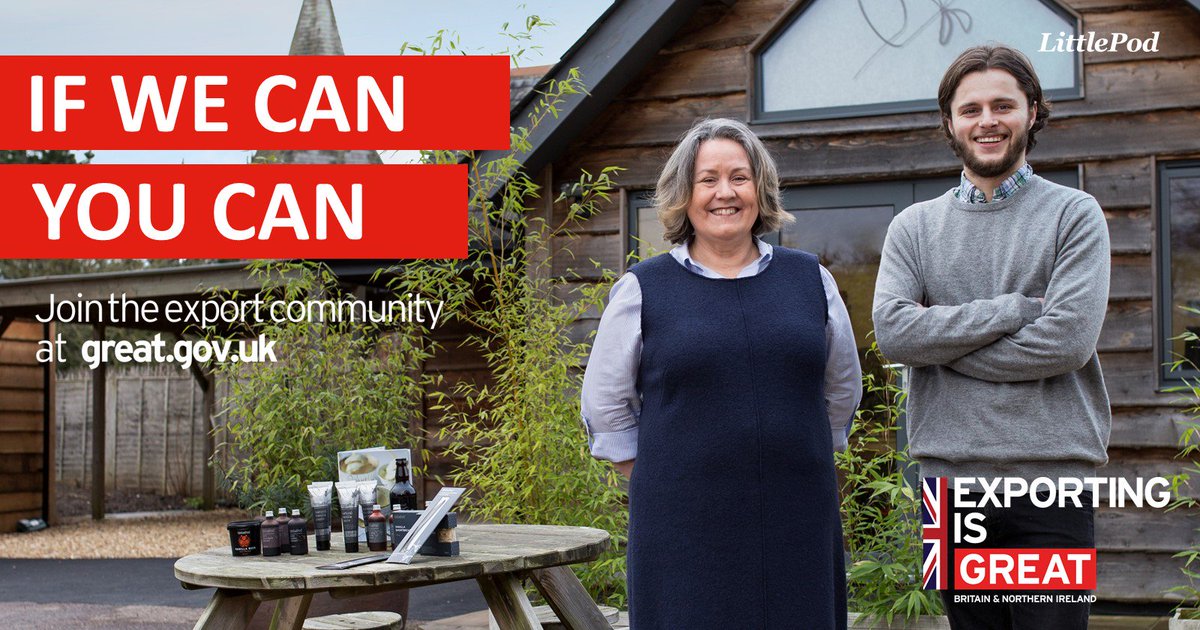 We're strengthening our local economy by selling overseas. Join us! #ExportingisGREAT bit.ly/2Xw0aC3 #LittlePod #CampaignForRealVanilla @tradegovuk #NPHExportChamps