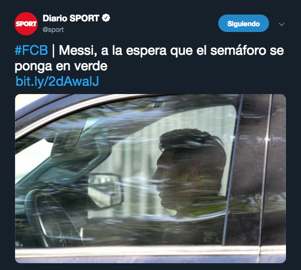 Llourinho's tweet photo. Esperando con ganas la próxima noticia de Messi en coche. https://t.co/N2evw3sI1Z