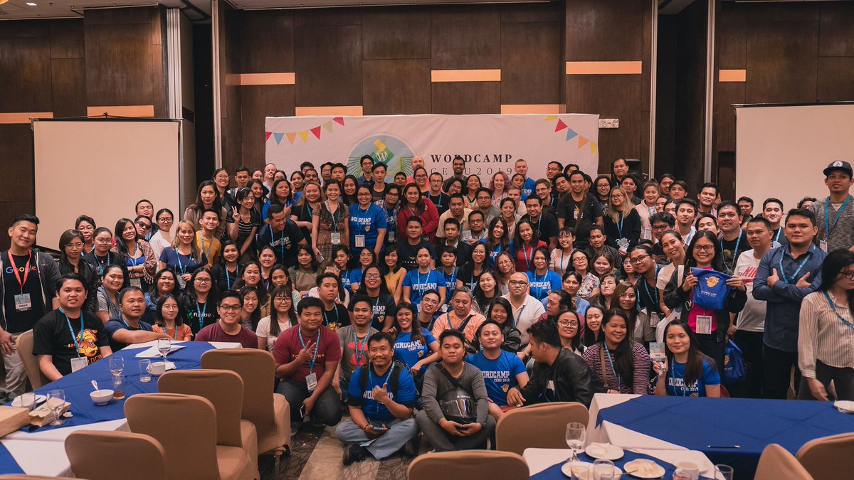 rumejan's tweet photo. 280 participants (registered) representing 13 countries attended the sold-out #WCCEBU2019. Organizing the event wasn’t easy but definitely worthwhile. Wasn’t flawless but a success nonetheless. Thanks to all sponsors, speakers, participants, &amp; most importantly, the volunteers! https://t.co/4t1ZHl38Wm
