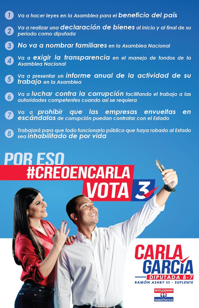fmheredia's tweet photo. @CarlaGarciaBo Diputada del 8-7. Por una renovación en la asamblea. Gente nueva y con visión de futuro. #VCT 
#UniendoFuerzas 
#NitoPresidente 
#carlagarciadiputada
#PRD https://t.co/cwRhMHjdOu