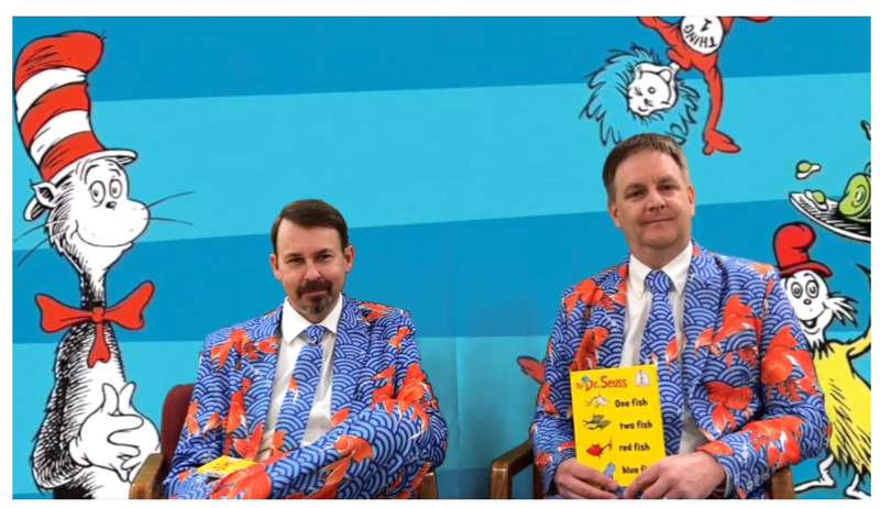 Dr. Stufflebeam and Mr. Wessel Kick-Off Read American Spirit Week in style! <a href="/dstufflebeam/">Darrel Stufflebeam</a> usd469.socs.net/vnews/display.…