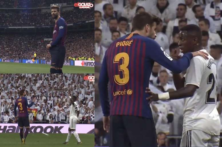 Vini Jr., un juvenil de 18 años, echándole en cara a Piqué sus gestitos a la afición del Bernabéu. 

No se te puede querer más chaval, <a href="/vini11Oficial/">Vini malvadeza</a> 

Ni a ti tampoco, <a href="/sergio_regui/">Sergio Reguilón</a>