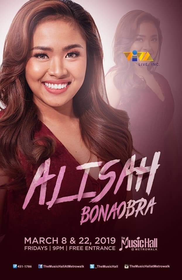AlisahWarriors's tweet photo. What: Alisah Live At The Music Hall
When: March 8, 9PM (Doors Open at 6PM)
Where: The Music Hall Metrowalk Pasig City, 
How: FREE ENTRANCE and bring as many friends as you want!!! 💃 https://t.co/i519liVHu2