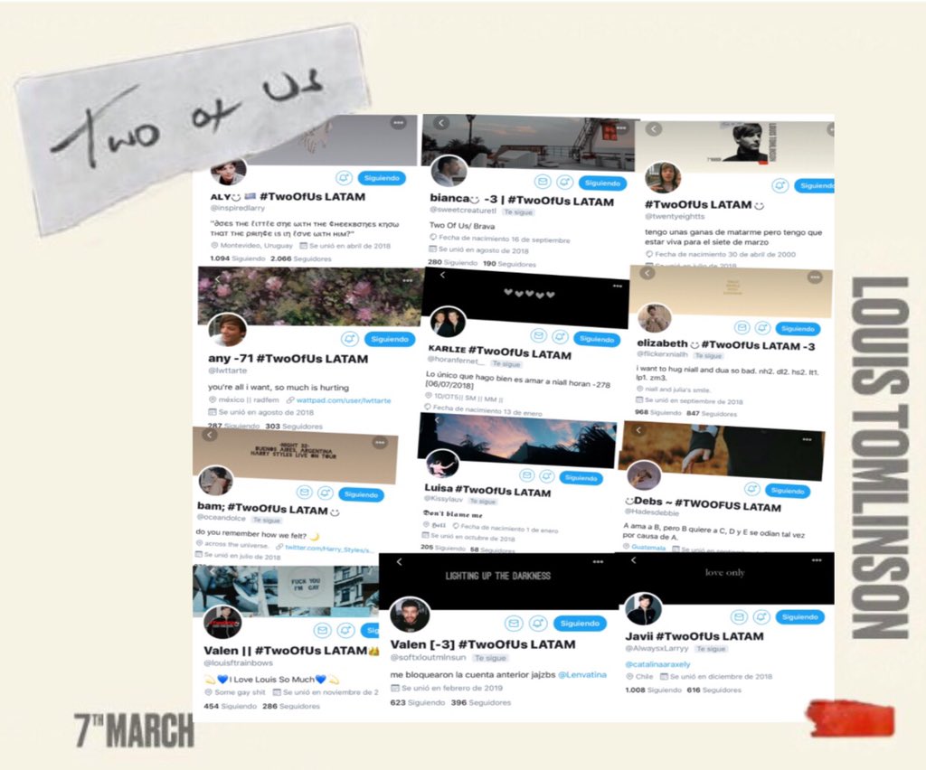 Hey <a href="/Louis_Tomlinson/">Louis Tomlinson</a>, you have a lot of fans in Latin America that love you so we got together to show some love and support for #TwoOfUs! We can't wait to hear this masterpiece. Let's make this fucking huge! 😎