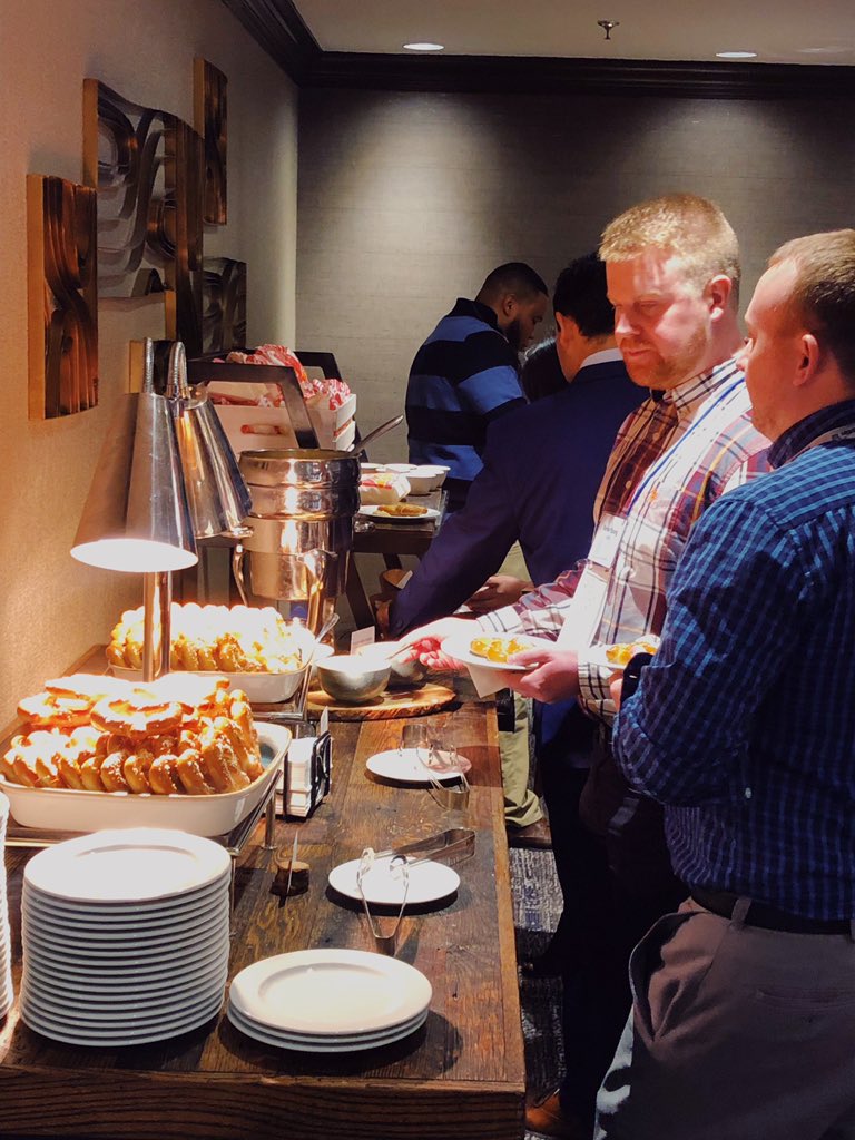 AshleyEWaldron's tweet photo. Pretzel, cheese, and popcorn break for all the #YPs in between sessions at the #awwaYPtraining! Thank you to our awesome panel for your helpful advice. @awwa #myroleinwater #valueofwater #waterYPsummit https://t.co/l45h697c5E