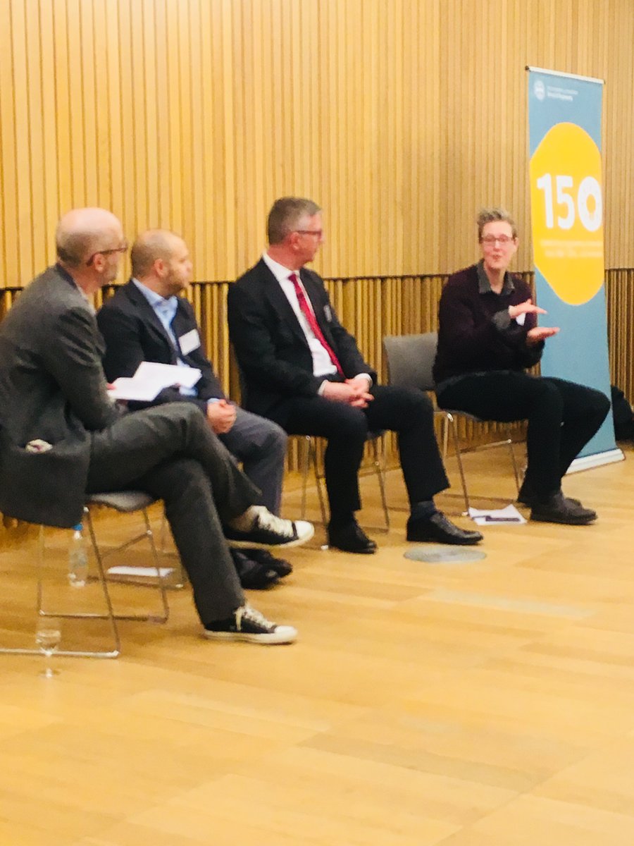 SchoolOfEng_UoE's tweet photo. Lively discussions during ‘Emerging technologies: the future of engineering’ this evening, a panel discussion with @RAEngNews marking the finale of the School’s #Engineering150 year 🥂 https://t.co/TYq9D6uDyr