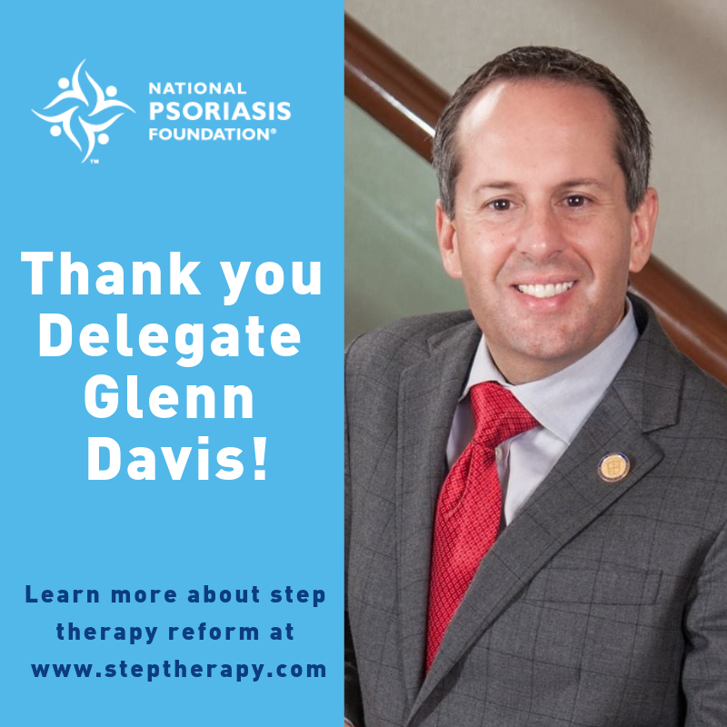 Virginia’s @DelGlennDavis has tirelessly supported #steptherapy reform through #HB2126 so Virginians can get the meds they need, when they need them, without #failfirst. Thank you for all you’ve done! Visit steptherapy.com to learn more! #NPFadvocacy