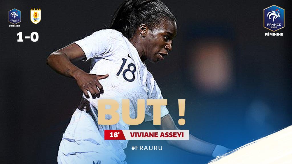 Ouverture du score pour l'Equipe de France !! #FRAURU
