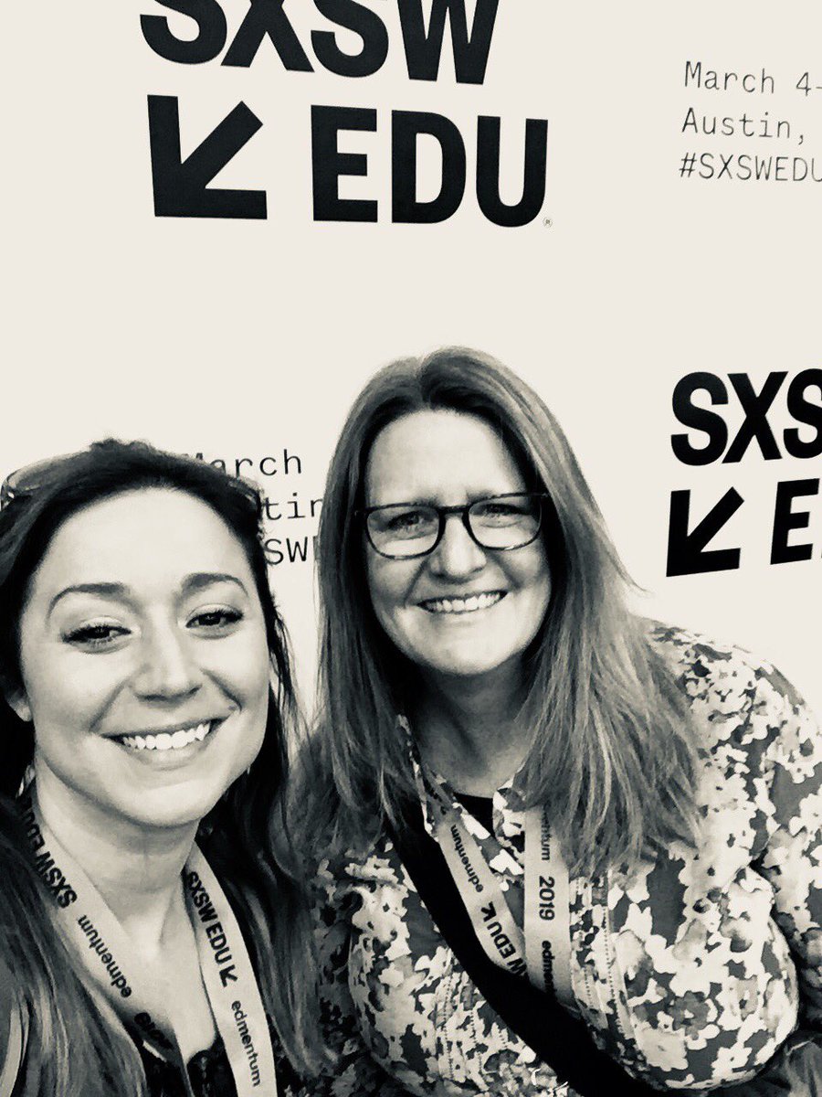 ms_skillern's tweet photo. @jchaffin76 thanks for being my bestest learning buddy! Divide and conquer the best sessions at @SXSWEDU! https://t.co/1WlgInbCQL