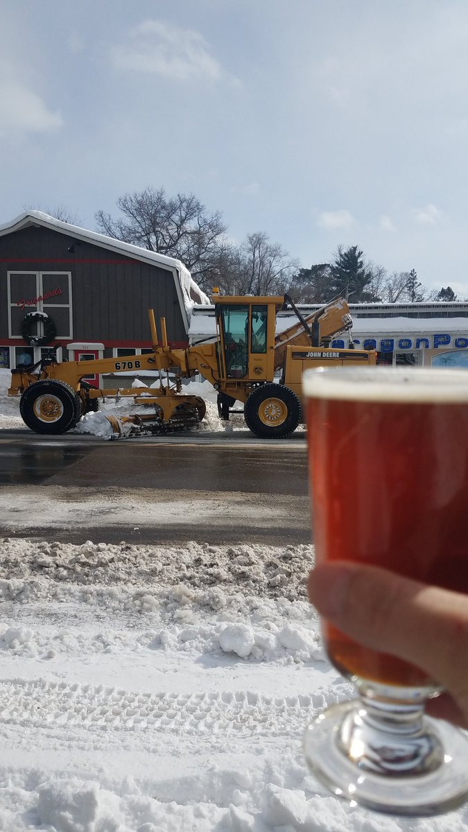 Gallia smoked Biere de Garde and snow plows.