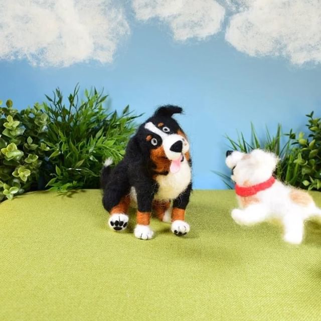 beatrixandmidge's tweet photo. Sound ON! I’ve been making some stop-motion videos with my felted critters—I call this one Dog Park Bebop! If you’re interested in following along, I post them on my personal account @bambi.vision
Also, a new batch of little springtime Berners will be blooming soon, watch th… https://t.co/tLoQAQnR9U