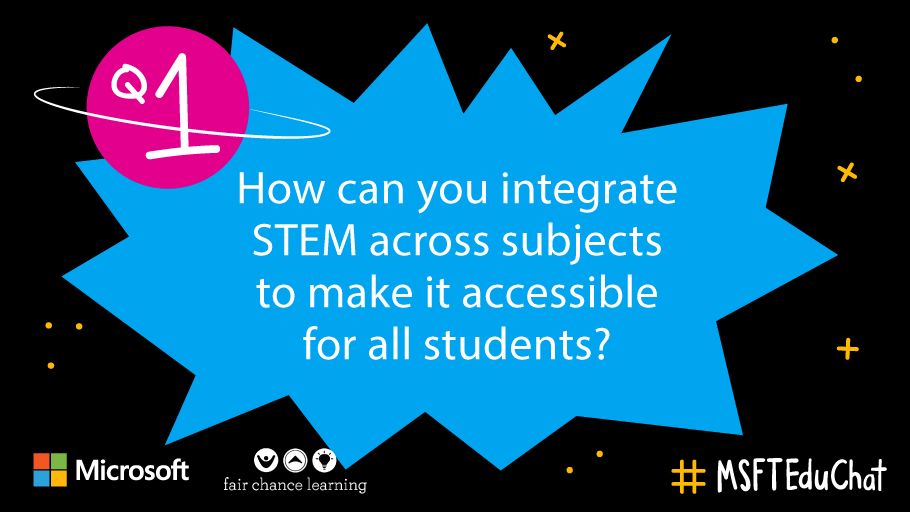 ssaric's tweet photo. What are some inroads for getting girls started with STEM? How does it connect across curriculum? #MSFTEduChat #WomenInSTEM https://t.co/Jz1Y1rH8e5